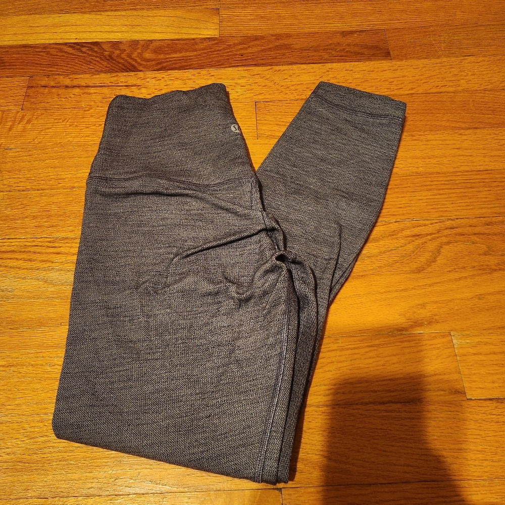 Align™ High-Rise Pant - KNIT Mini Heathered Herringbone/ Heathered Black Size 6